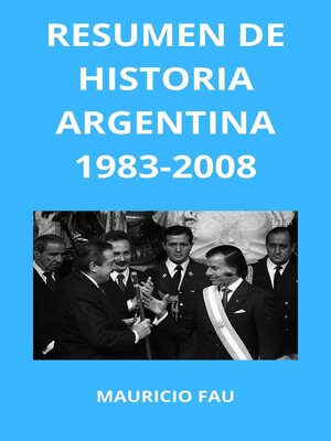 cover image of Resumen de Historia Argentina 1983-2008